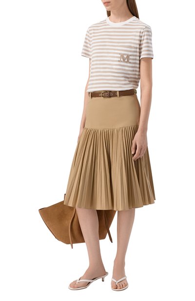 Хлопковая футболка MAX MARA, арт. MXM0B0LI, фото 2