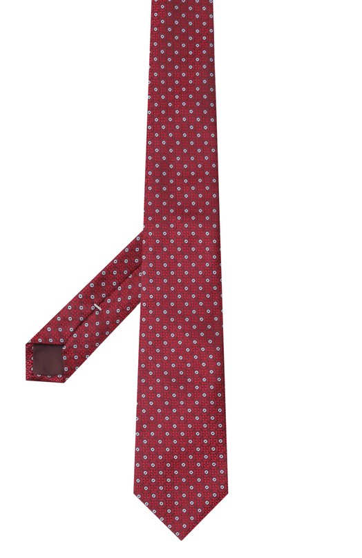 Шелковый галстук Canali 18/HJ04338 Красный  18/HJ04338 Фото 3