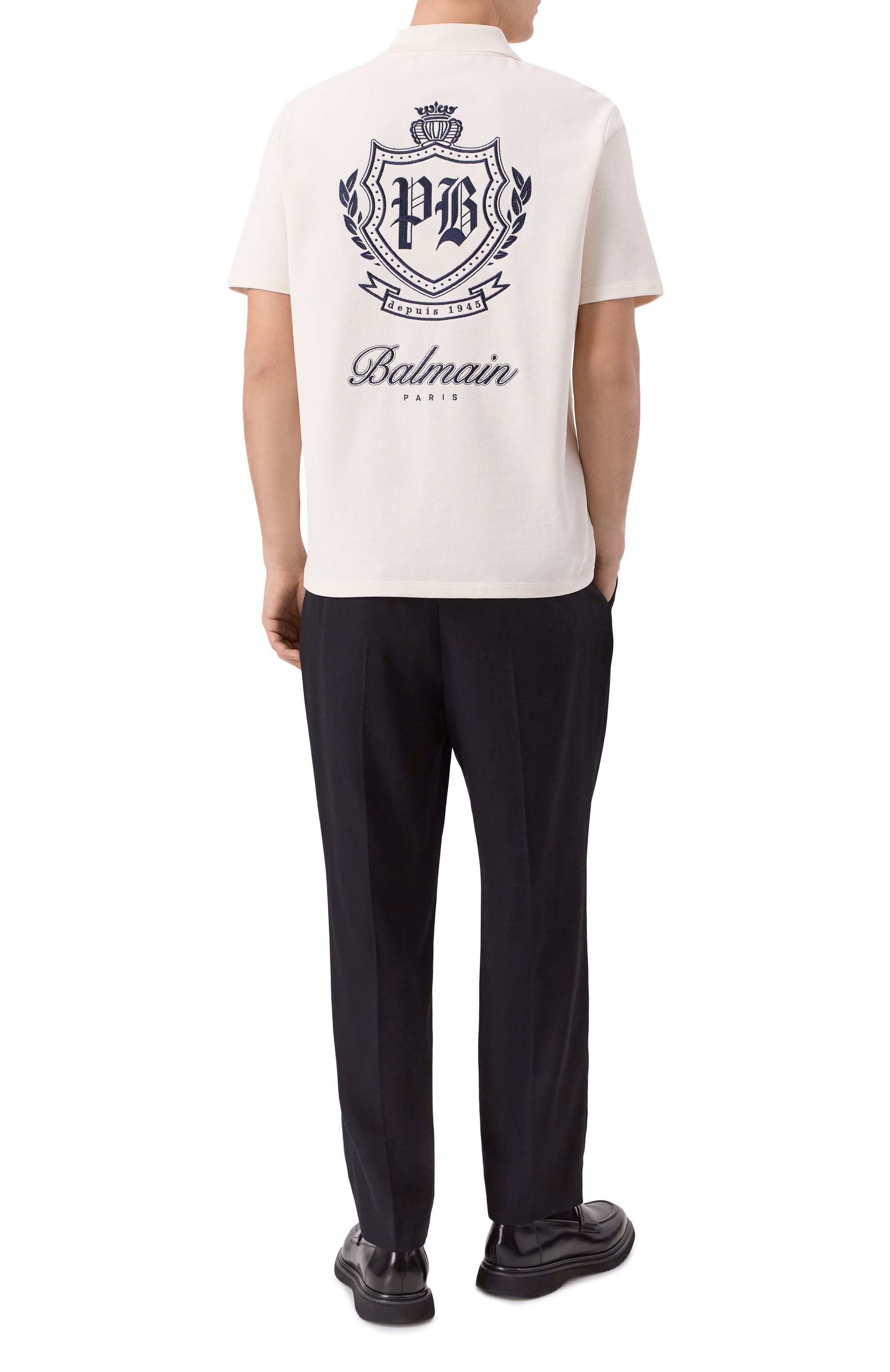 Хлопковое поло BALMAIN, арт. FH0GC026/GF33, фото 2