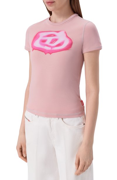 Хлопковая футболка DIESEL, арт. A20497/0QHHA, фото 3