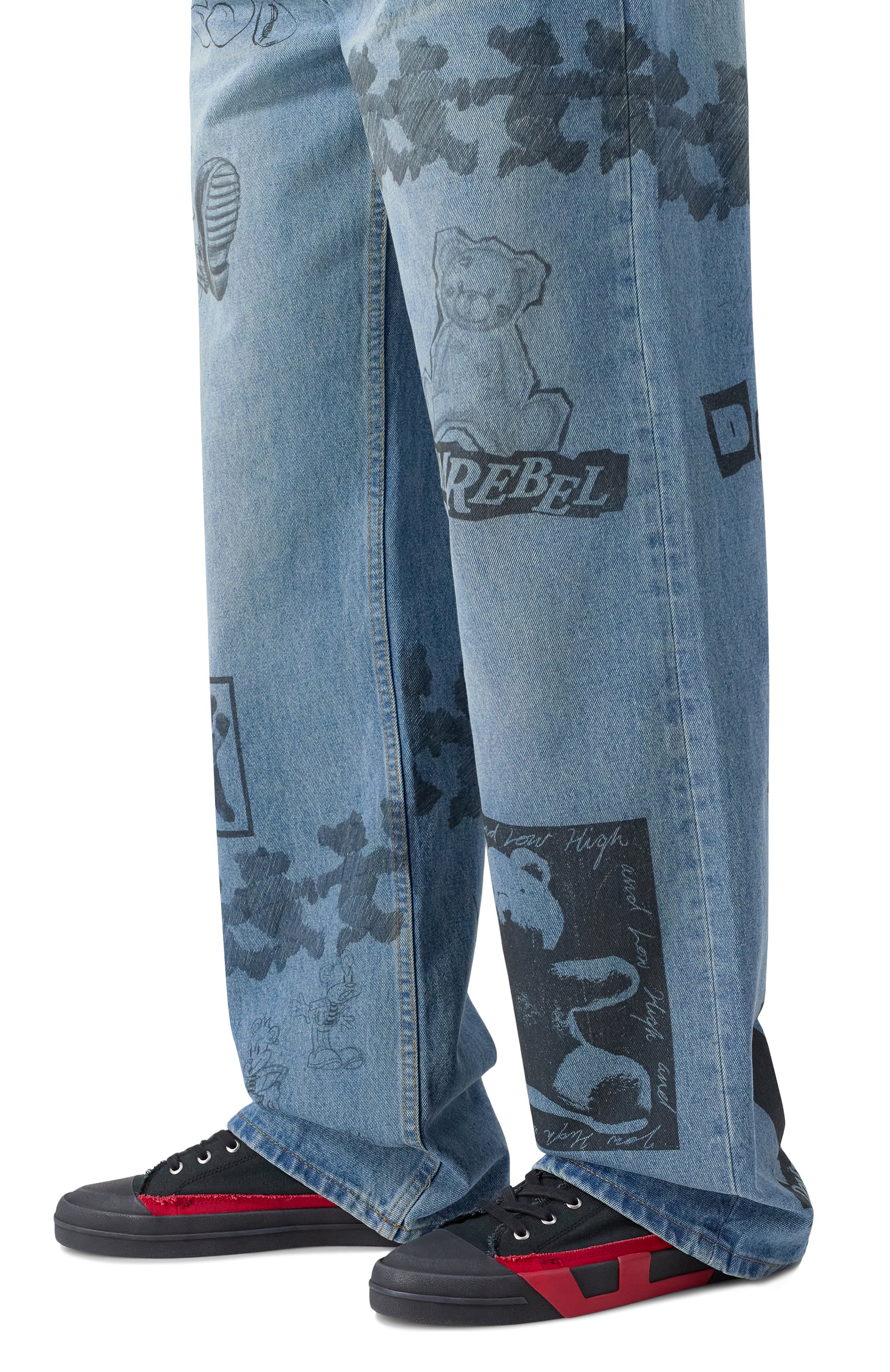 Текстильные кеды s-d-verse mid ii DIESEL, арт. Y03723/P8114, фото 3