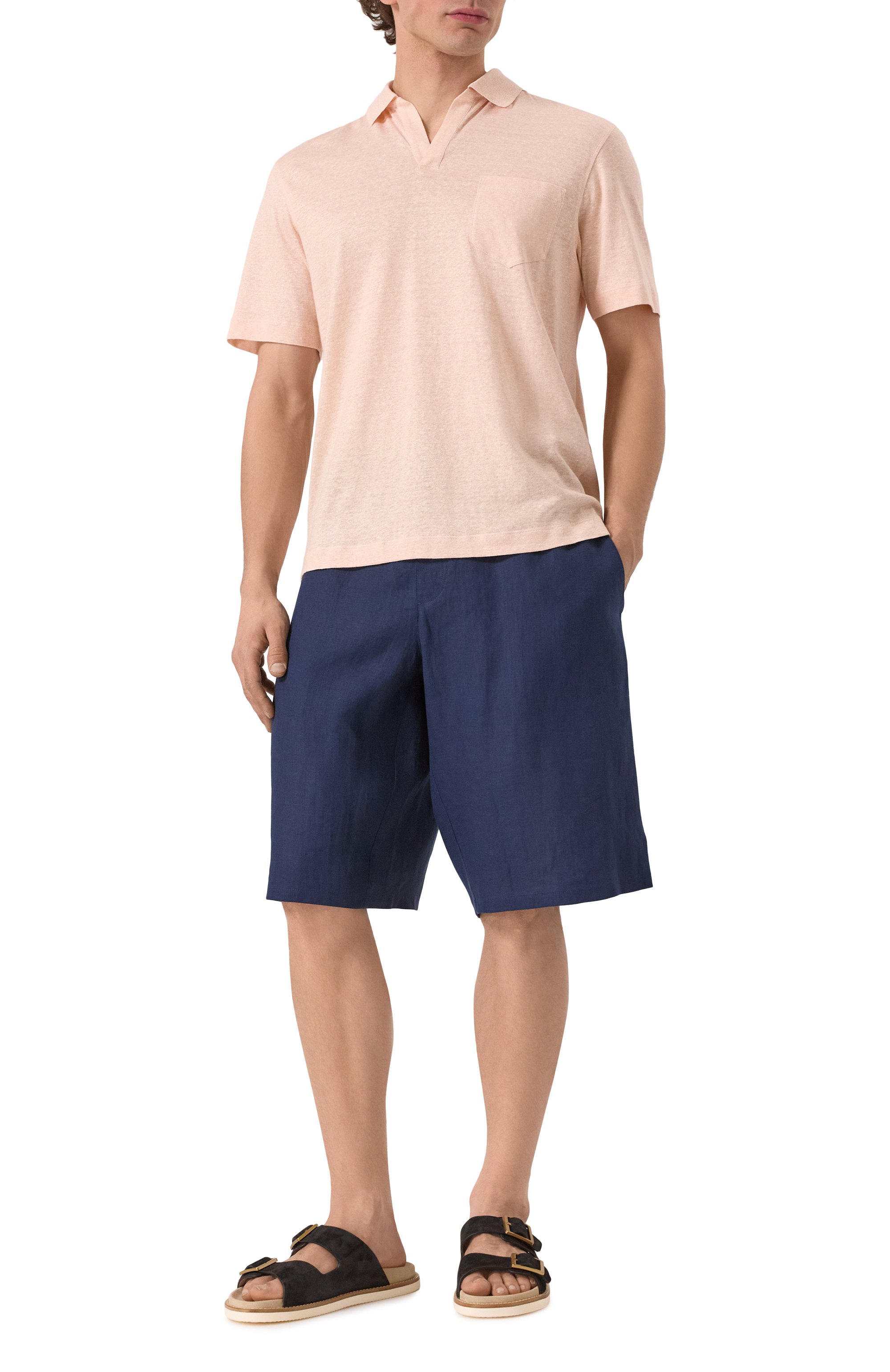 Льняные шорты DOLCE & GABBANA, арт. GV37AZ/FU4LG, фото 2