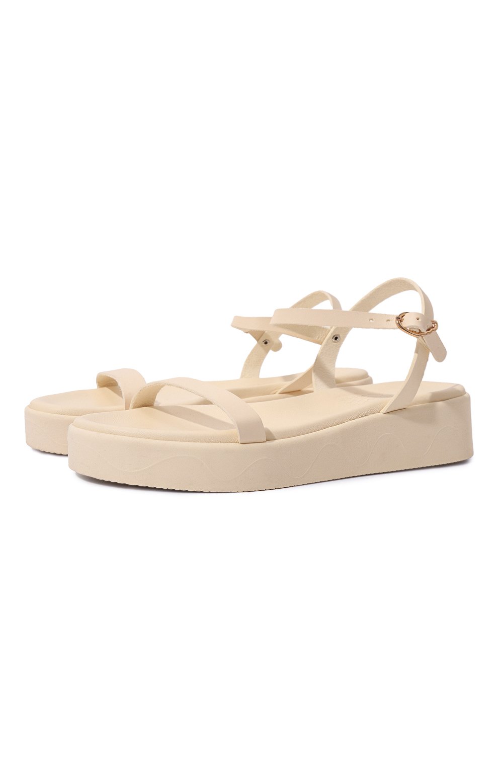 Кожаные сандалии irida ANCIENT GREEK SANDALS кремового цвета по цене 28200 руб., арт. IRIDA/VACHETTA, фото 1 Кожаные сандалии irida ANCIENT GREEK SANDALS, арт. IRIDA/VACHETTA, фото 1