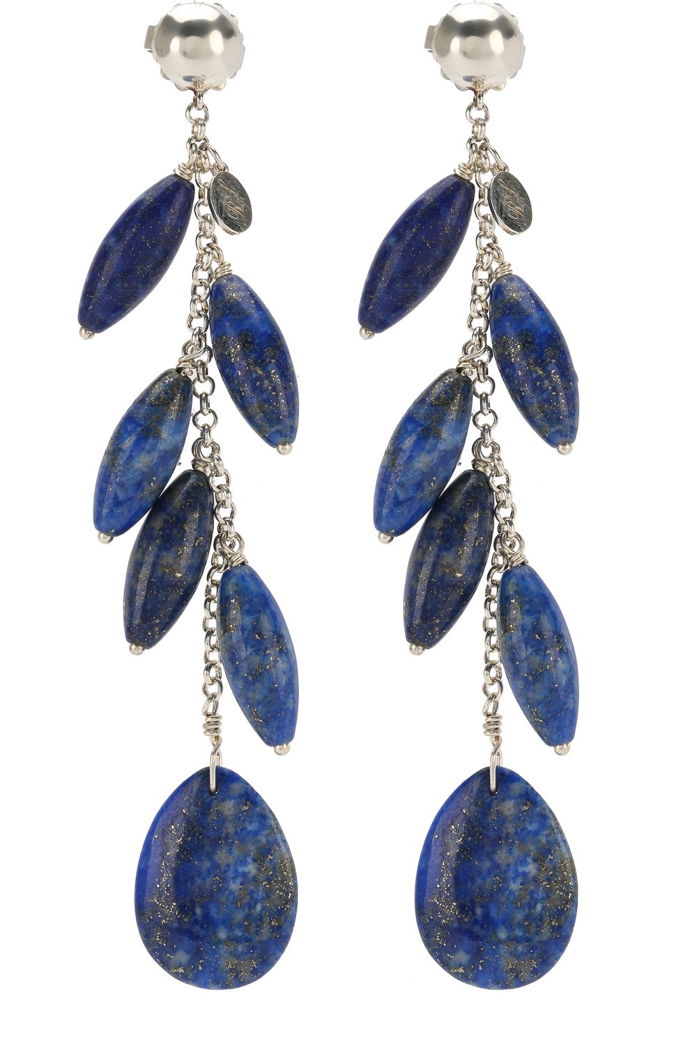 Серьги с подвесками RALPH LAUREN серебряного цвета по цене 89950 руб., арт. 434714311001, фото 1 Серьги с подвесками RALPH LAUREN, арт. 434714311001, фото 1