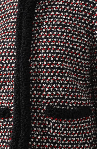 Твидовый жакет с карманами GUCCI черного цвета по цене 198500 руб., арт. 543345/ZLM50, фото 5 Твидовый жакет с карманами GUCCI, арт. 543345/ZLM50, фото 5