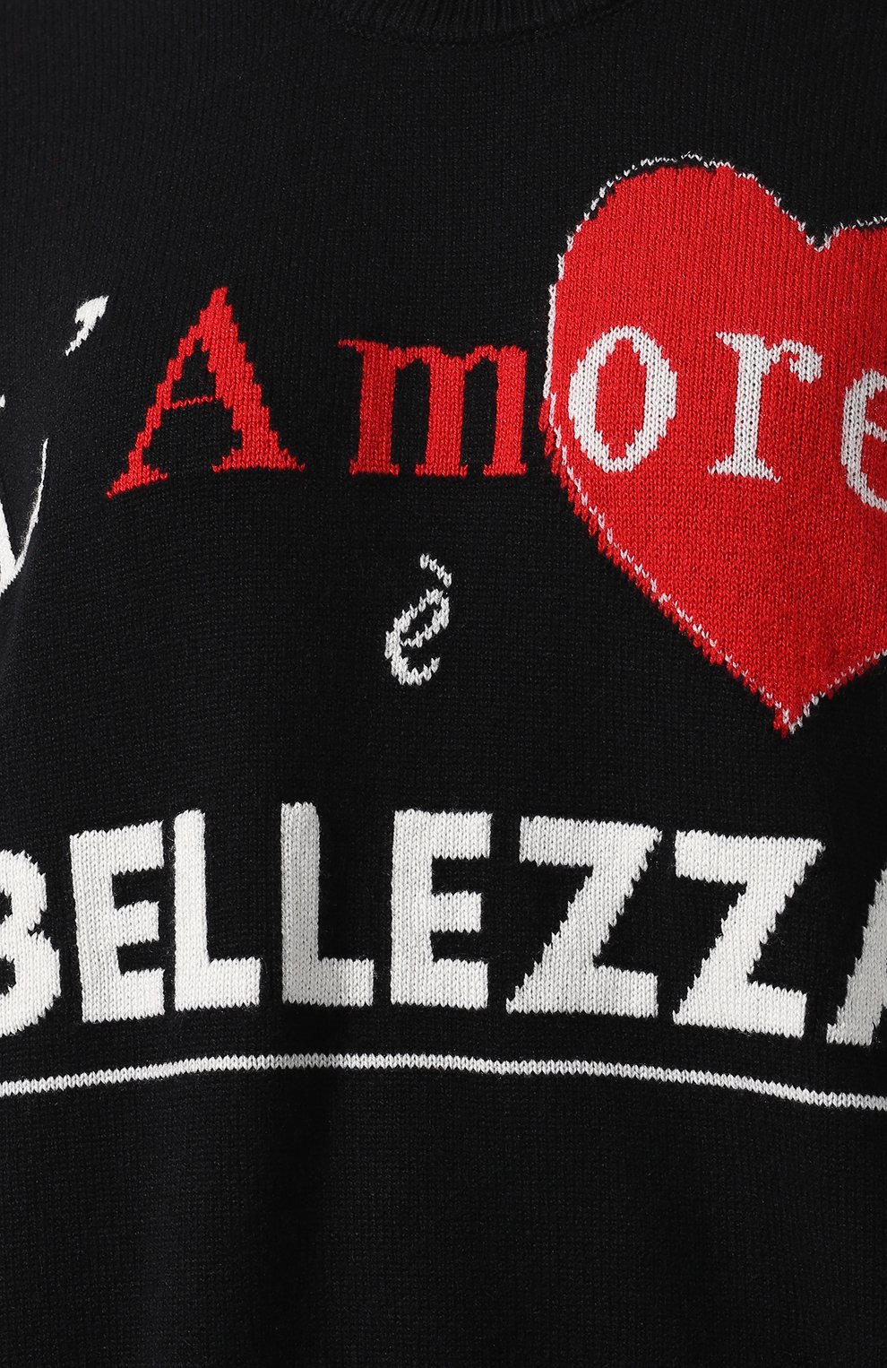 Кашемировый пуловер с вышитой надписью DOLCE & GABBANA черного цвета по цене 125500 руб., арт. FX181T/JAWGS, фото 5 Кашемировый пуловер с вышитой надписью DOLCE & GABBANA, арт. FX181T/JAWGS, фото 5