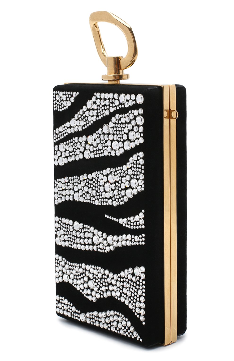 Клатч BALMAIN черно-белого цвета по цене 322000 руб., арт. UN1S460/AVZS, фото 3 Клатч BALMAIN, арт. UN1S460/AVZS, фото 3