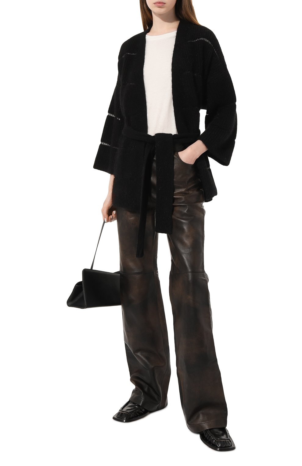 Шерстяной кардиган FREEAGE, арт. FWW20040643BK, фото 2