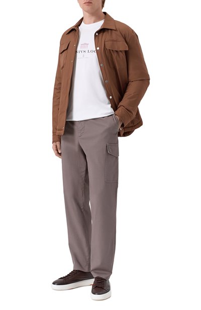 Мужская хлопковая футболка BRUNELLO CUCINELLI, арт. M0B138520