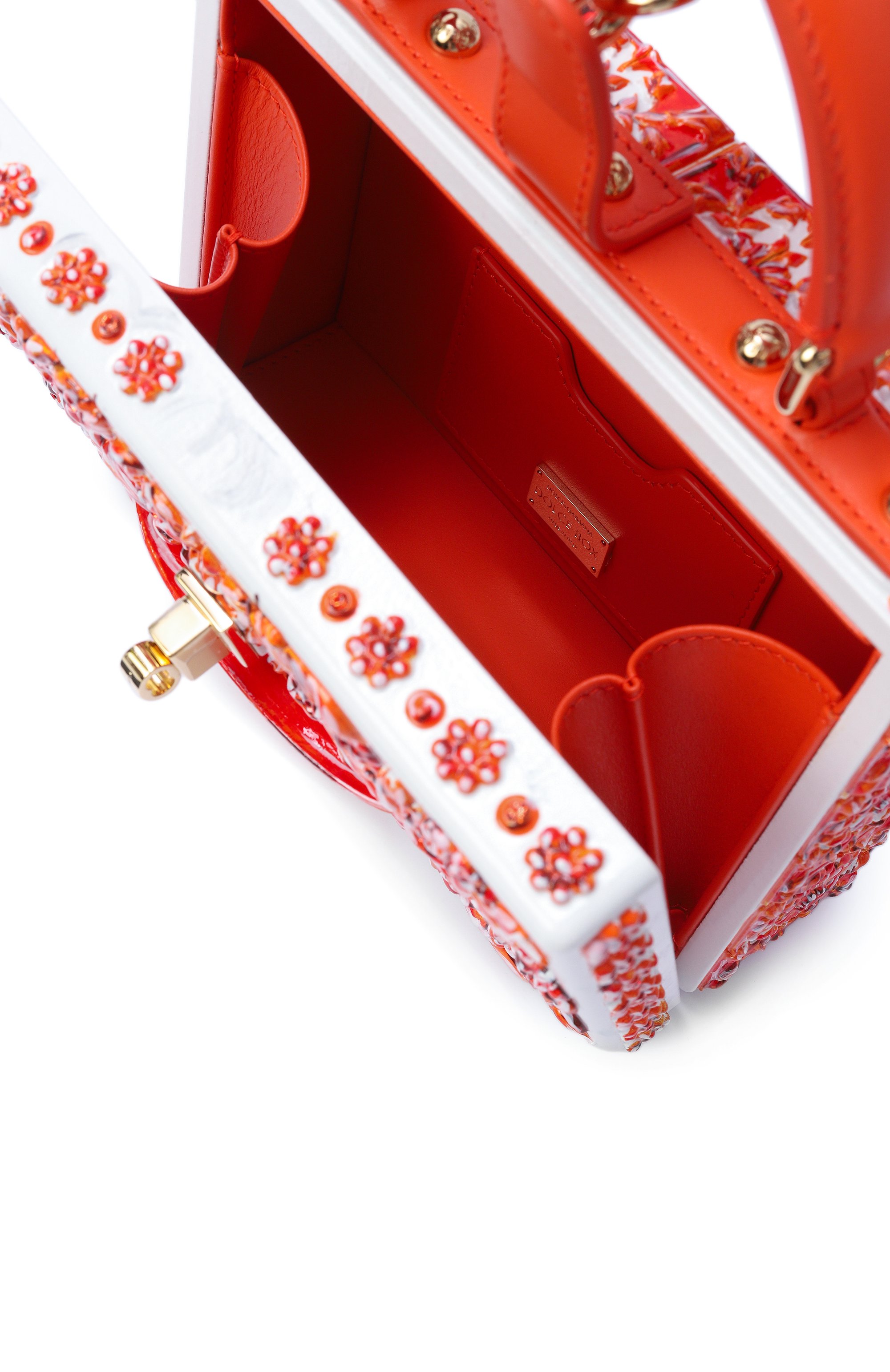 Сумка dolce box DOLCE & GABBANA оранжевого цвета по цене 1390000 руб., арт. BB5970/A0397, фото 5 Сумка dolce box DOLCE & GABBANA, арт. BB5970/A0397, фото 5