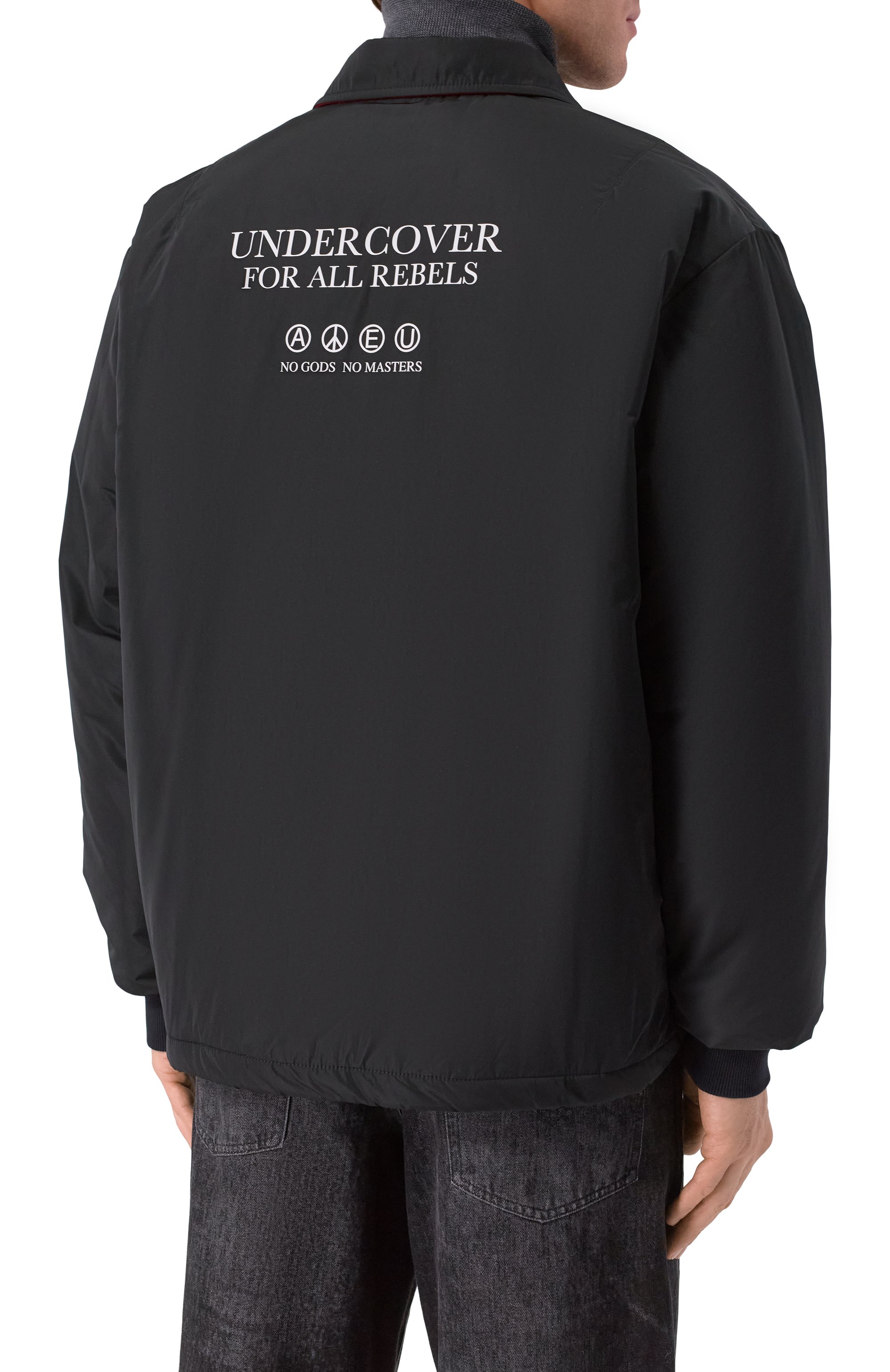 Утепленная куртка-рубашка UNDERCOVER черного цвета по цене 88600 руб., арт. UP2E4206, фото 4 Утепленная куртка-рубашка UNDERCOVER, арт. UP2E4206, фото 4