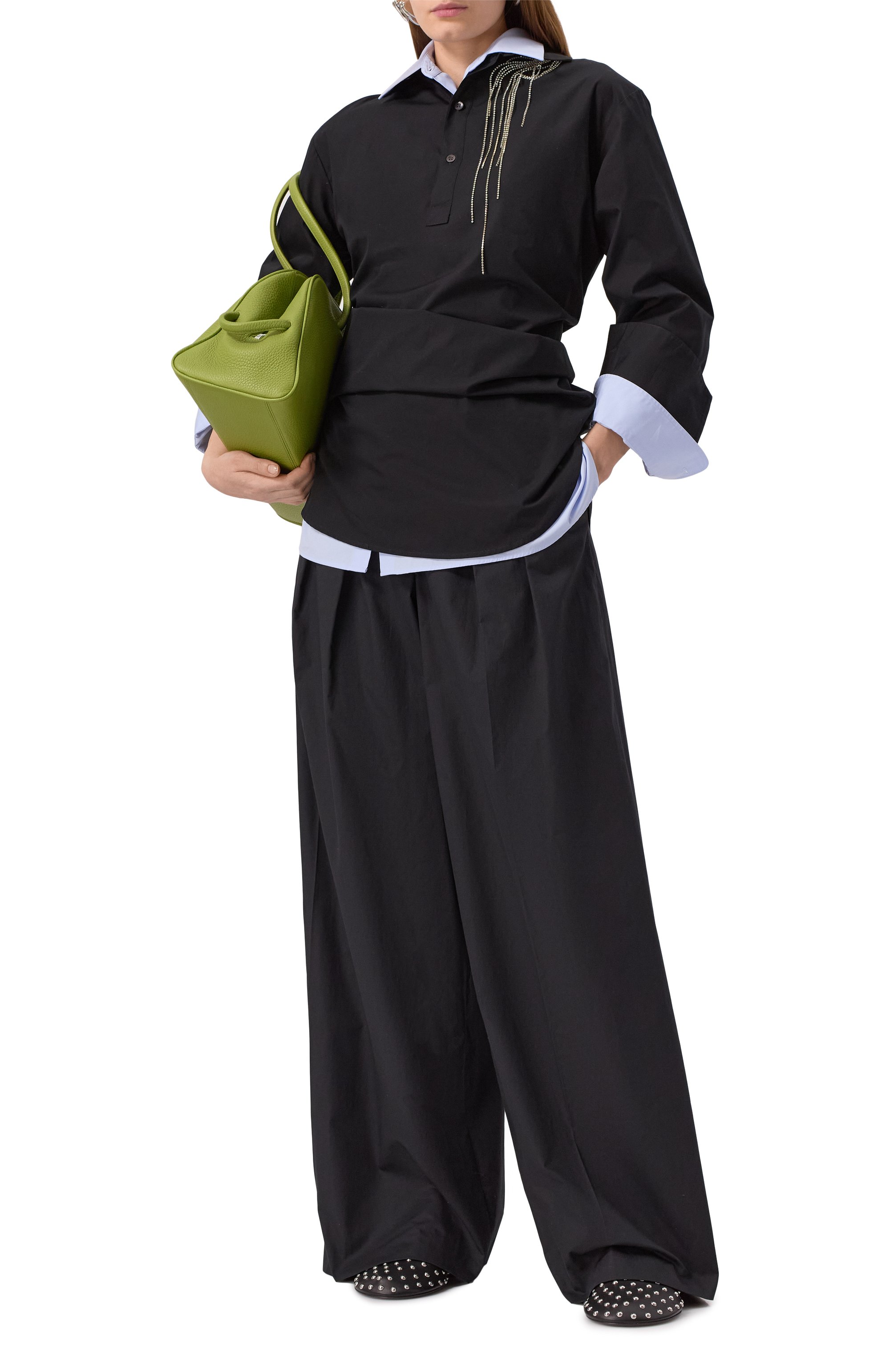 Хлопковые брюки DRIES VAN NOTEN, арт. 251-010903-1147, фото 2