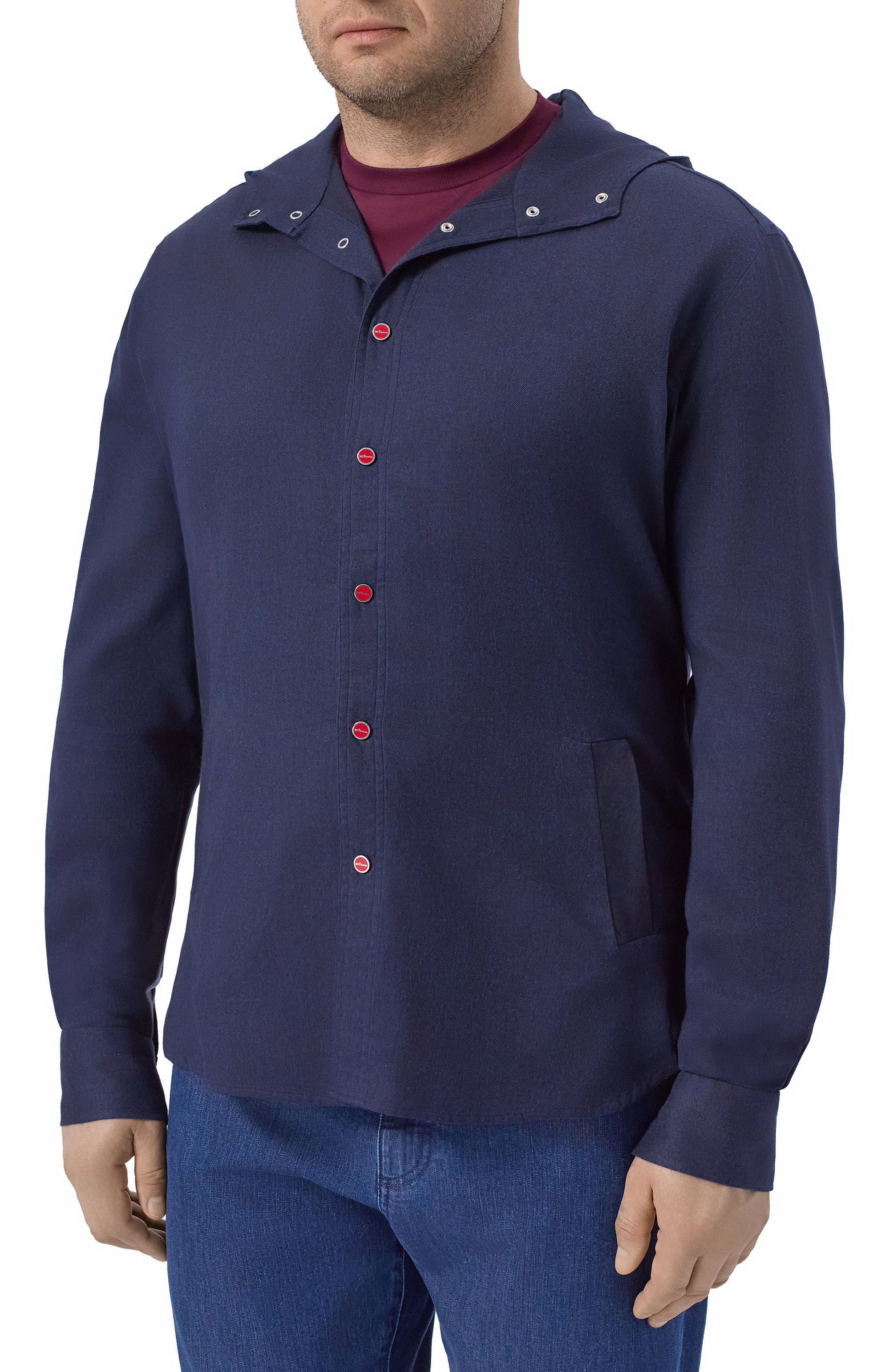 Рубашка KITON темно-синего цвета по цене 122000 руб., арт. UMCMARH0944013_, фото 3 Рубашка KITON, арт. UMCMARH0944013_, фото 3