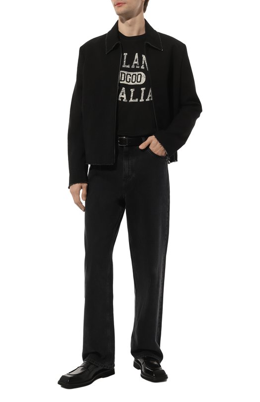 Хлопковая футболка Dolce & Gabbana G8PN9T/G7NPV Чёрный  G8PN9T/G7NPV Фото 2