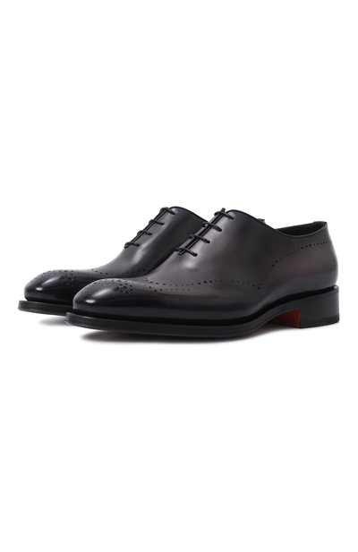 Мужские кожаные оксфорды carter SANTONI, арт. MCCG18542MC8HFUL