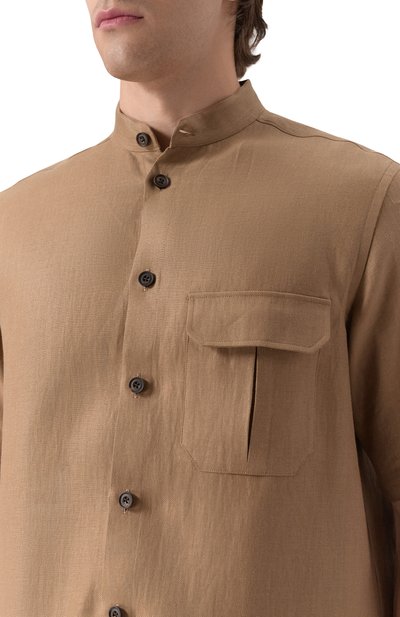 Льняная рубашка CORNELIANI, арт. 25I207-2514108, фото 5