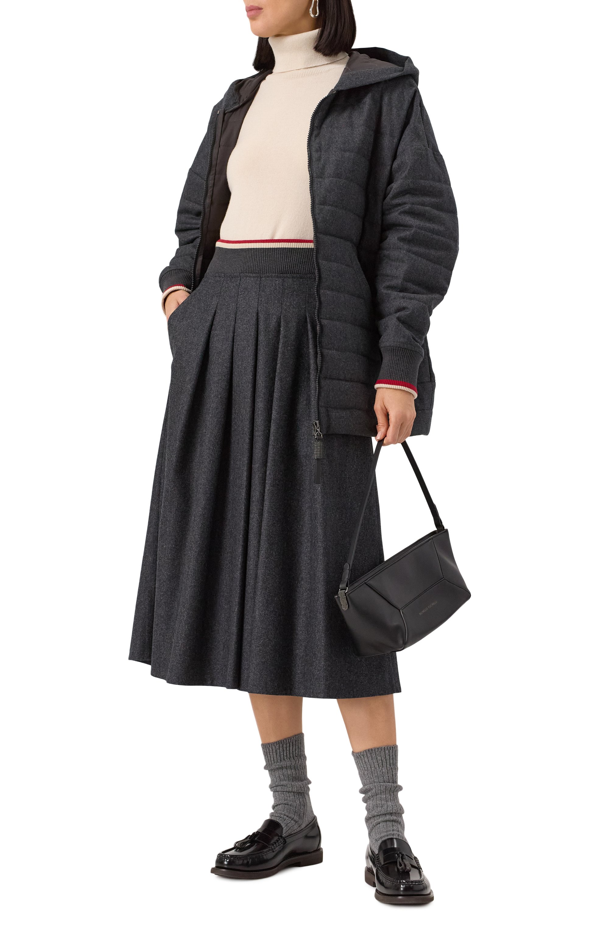 Шерстяная юбка BRUNELLO CUCINELLI, арт. M038PG3736, фото 2