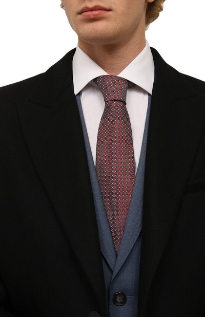 Галстук из шелка и шерсти KITON, арт. UCRVKPC08H35, фото 2