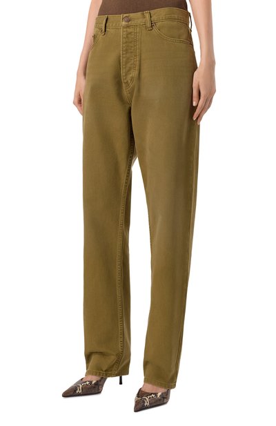 Джинсы AYA MUSE хаки цвета по цене 71650 руб., арт. AMSS2555, фото 3 Джинсы AYA MUSE, арт. AMSS2555, фото 3