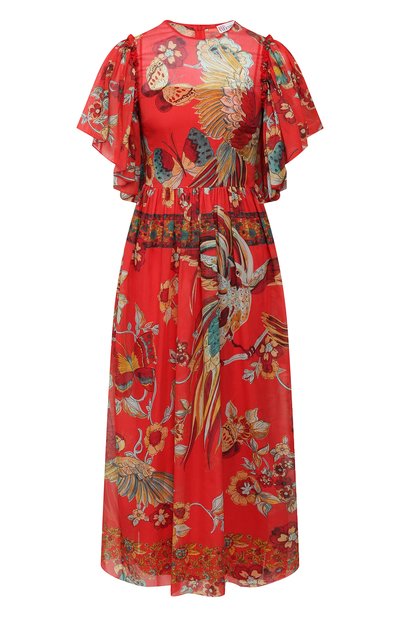 Женское платье из смеси хлопка и шелка REDVALENTINO, арт. TR0VAP65/503