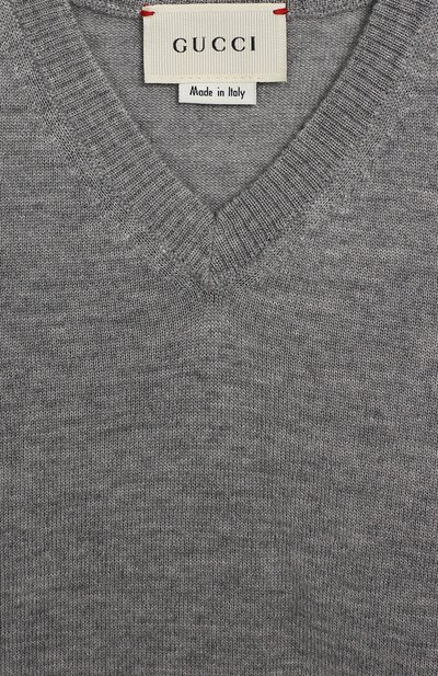 Пуловер из шерсти с контрастными манжетами GUCCI, арт. 418776/X1284, фото 3