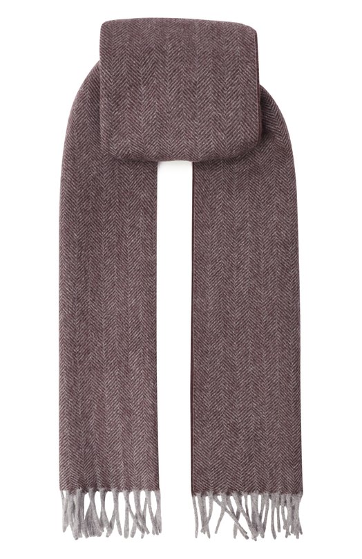 Шарф из шерсти и кашемира Andrea Campagna 623253 Коричневый 623253