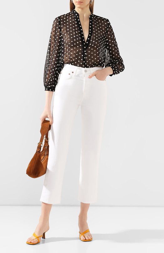 Блузка Alice + Olivia Чёрный, белый, фото 2