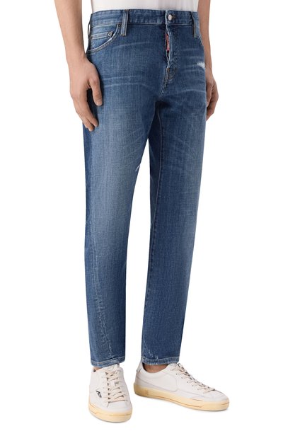 Джинсы slim twist DSQUARED2 синего цвета по цене 59350 руб., арт. S74LB1871/S30872, фото 3 Джинсы slim twist DSQUARED2, арт. S74LB1871/S30872, фото 3