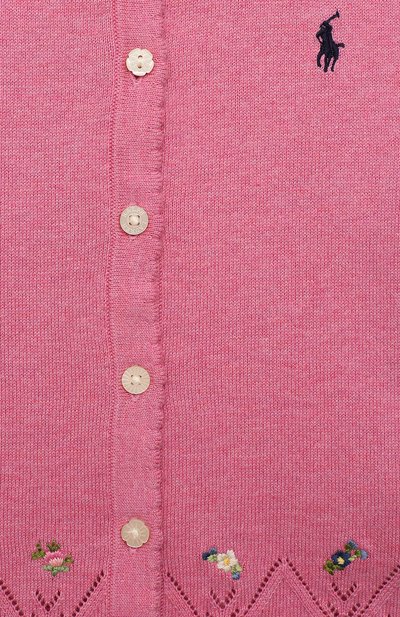 Хлопковый кардиган POLO RALPH LAUREN розового цвета по цене 12500 руб., арт. 311799809, фото 3 Хлопковый кардиган POLO RALPH LAUREN, арт. 311799809, фото 3