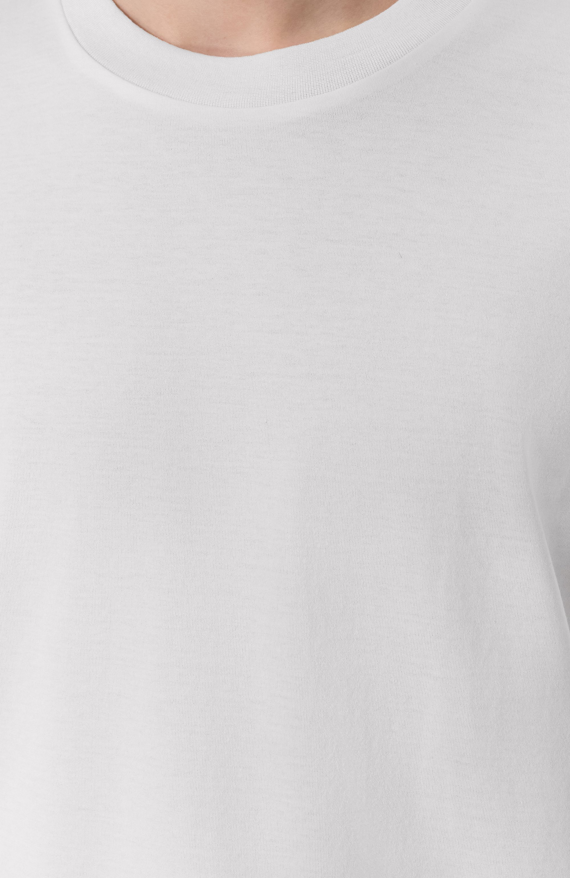 Хлопковая футболка BRIONI белого цвета по цене 66550 руб., арт. UJSY0L-OA613, фото 5 Хлопковая футболка BRIONI, арт. UJSY0L-OA613, фото 5