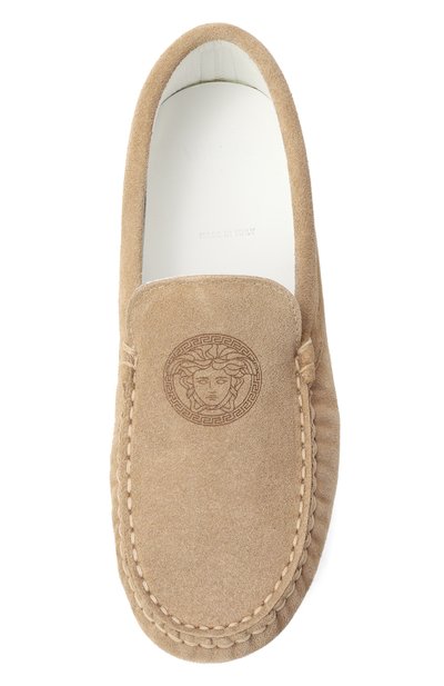 Замшевые лоферы medusa VERSACE, арт. 1017911/1A12885/34-36, фото 4