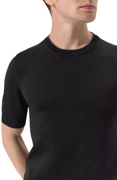 Хлопковый джемпер BRUNELLO CUCINELLI, арт. M29805200, фото 5