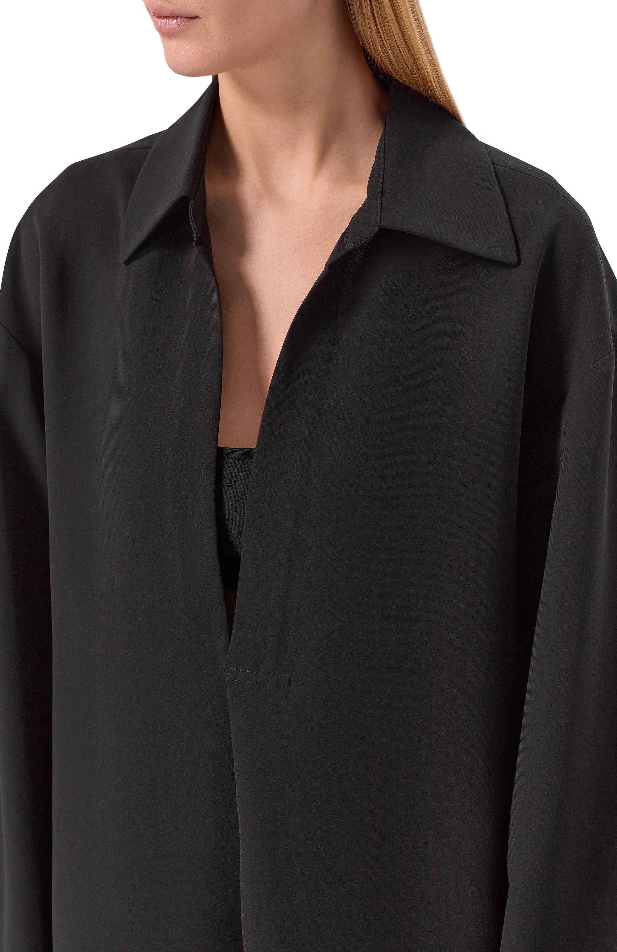 Блузка AYA MUSE черного цвета по цене 93500 руб., арт. AMR2658, фото 5 Блузка AYA MUSE, арт. AMR2658, фото 5