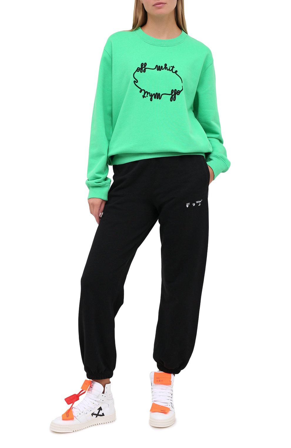 Хлопковый свитшот OFF-WHITE, арт. 0WBA055E20FLE0065510, фото 2