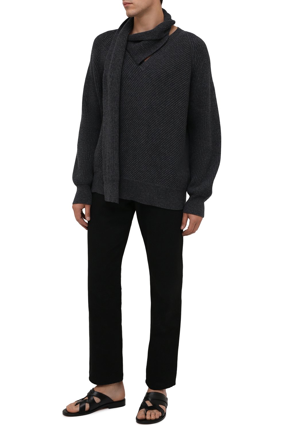 Кожаные шлепанцы sinouhe CHRISTIAN LOUBOUTIN, арт. 3210554/SIN0UHE FLAT, фото 2