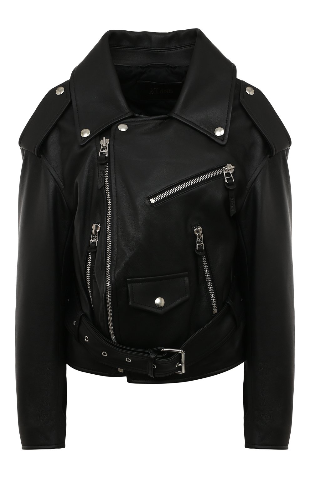 Кожаная куртка ALINE черного цвета по цене 115000 руб., арт. AL22FW030103, фото 1 Кожаная куртка ALINE, арт. AL22FW030103, фото 1