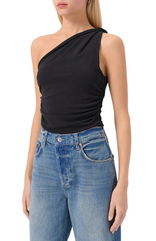 Топ из вискозы 12 STOREEZ 131563 Чёрный  131563 Фото 3