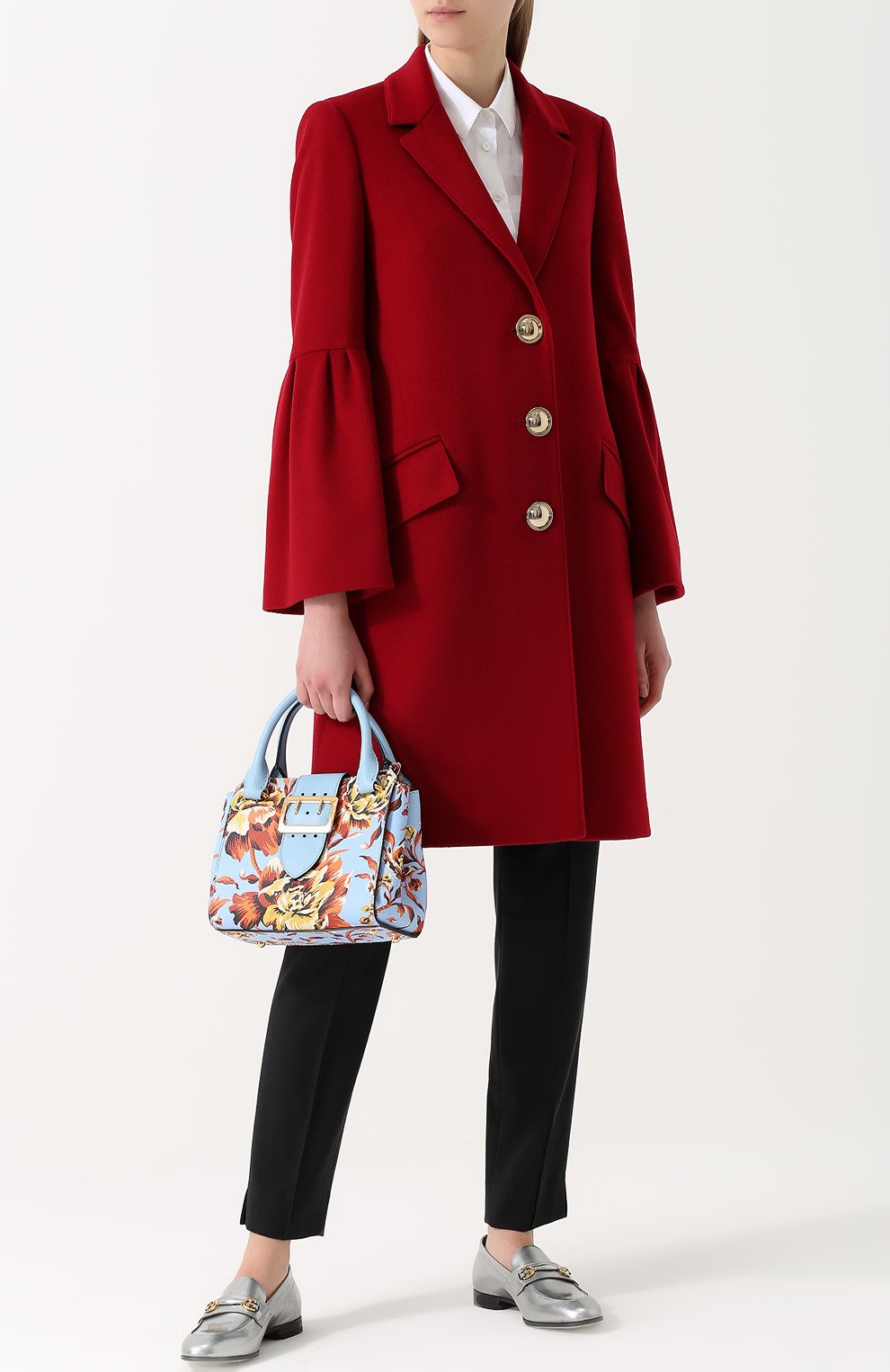Приталенная хлопковая блуза BURBERRY, арт. 4004439, фото 2