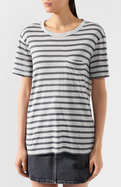 Футболка из смеси вискозы и льна ALEXANDERWANG.T, арт. 4CC2191037, фото 3