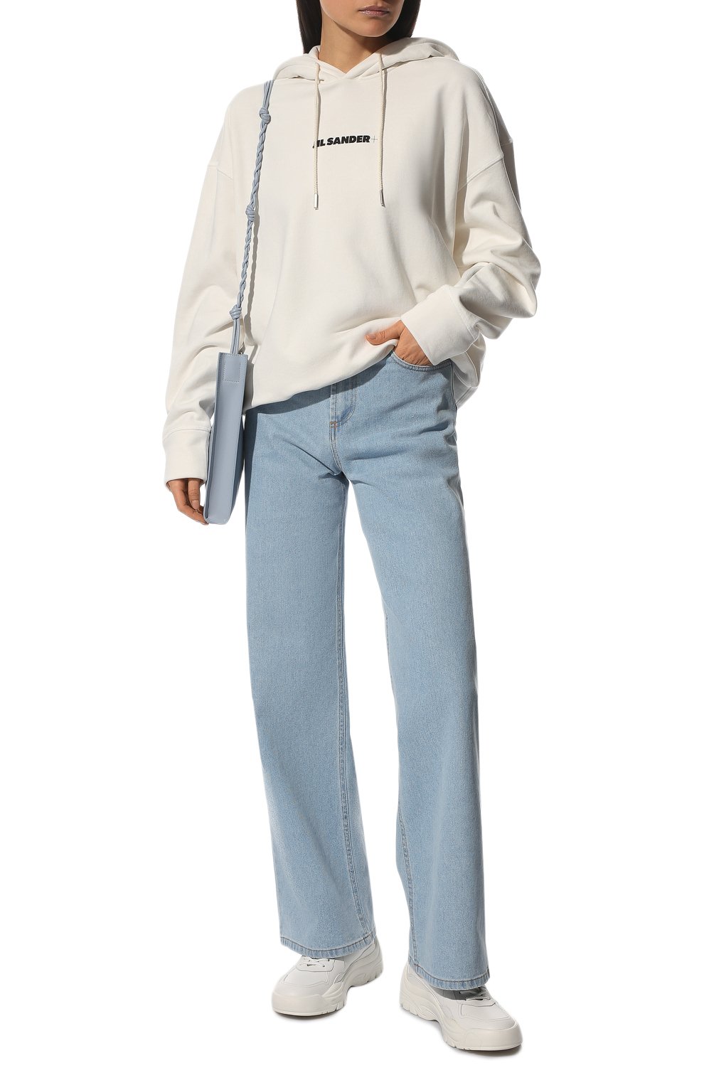 Хлопковое худи JIL SANDER, арт. JPPU707512-WU248608, фото 2