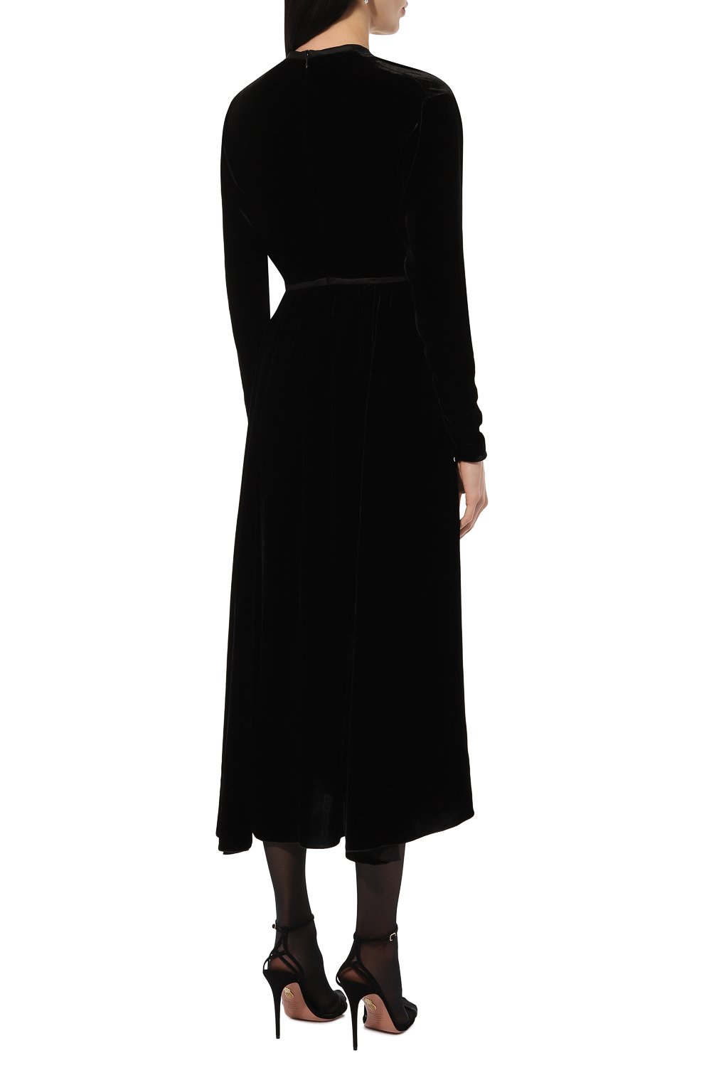 Бархатное платье GIAMBATTISTA VALLI, арт. 24FWPVTE5112-23ALB, фото 4