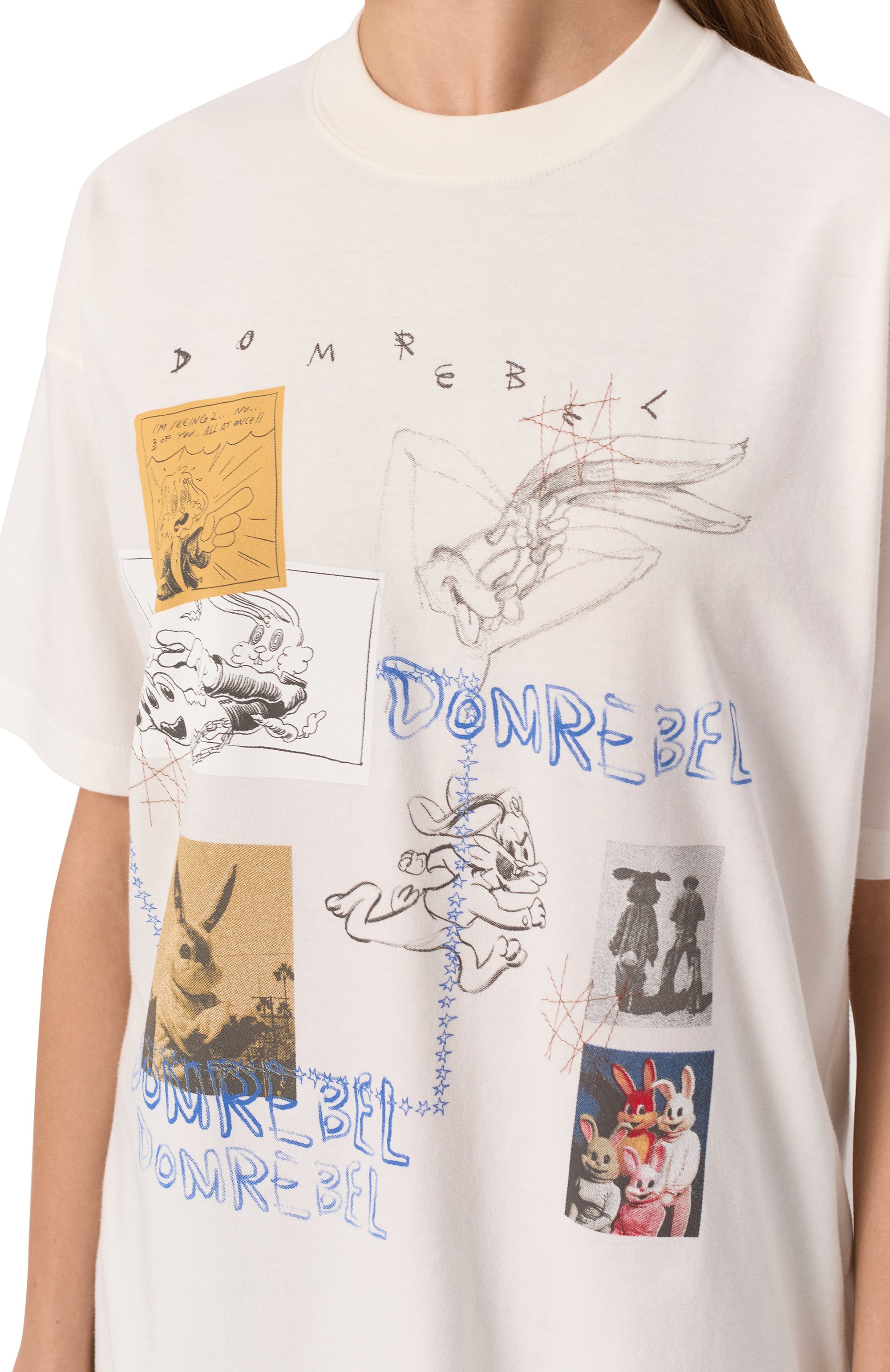Хлопковая футболка DOMREBEL, арт. RABBIT H0LE T-SHIRT, фото 5