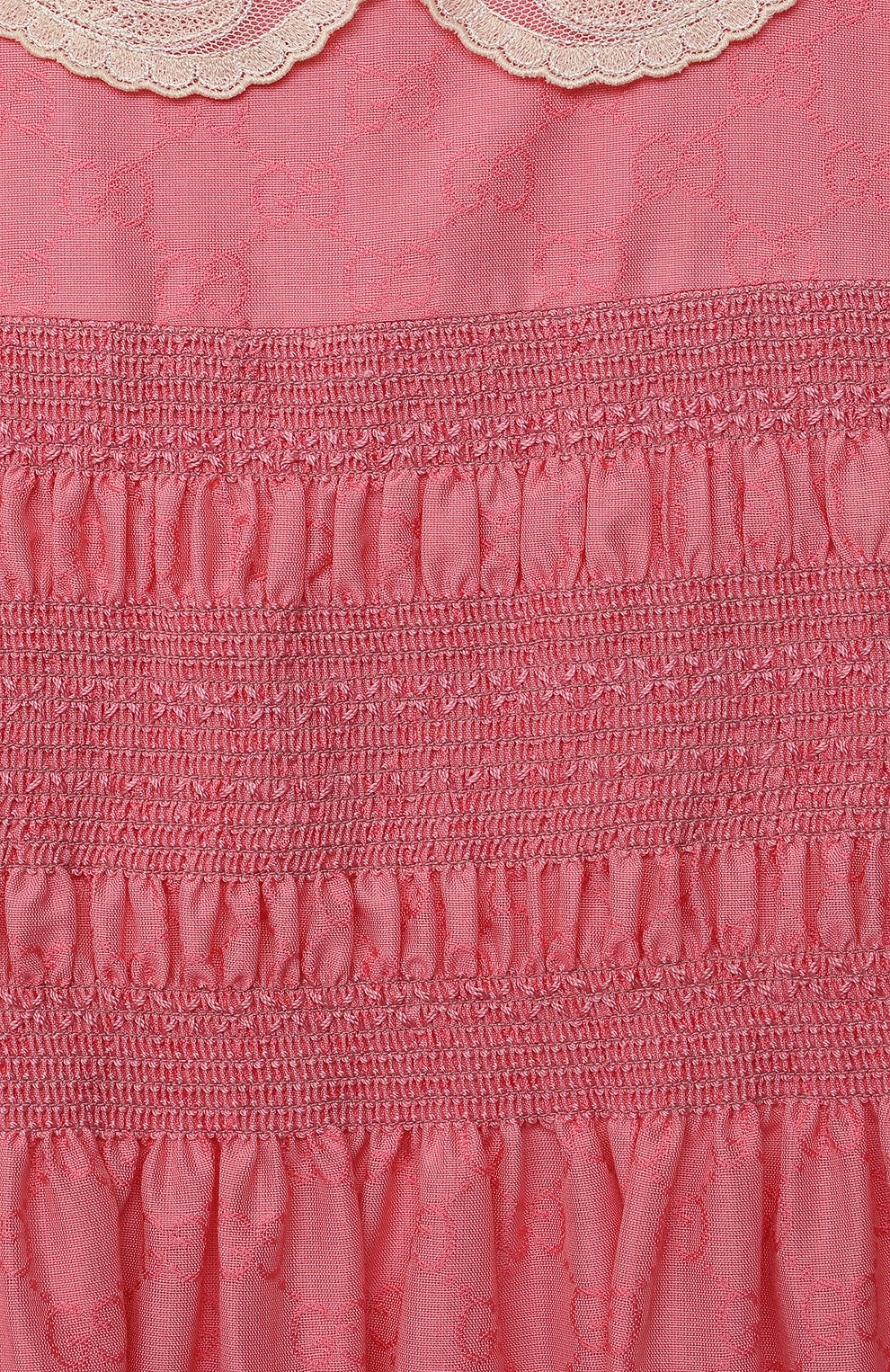 Хлопковое платье GUCCI, арт. 652700/XWAN0, фото 3