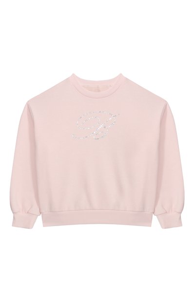 Хлопковый свитшот BLUMARINE, арт. BGFE001.0.FF010/3A-5A