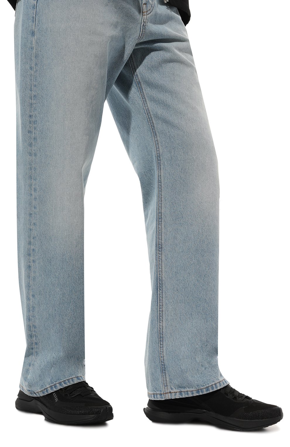 Комбиниров�анные кроссовки l-i mesh LANVIN, арт. FM-SKAK01-SUSH-P24, фото 3