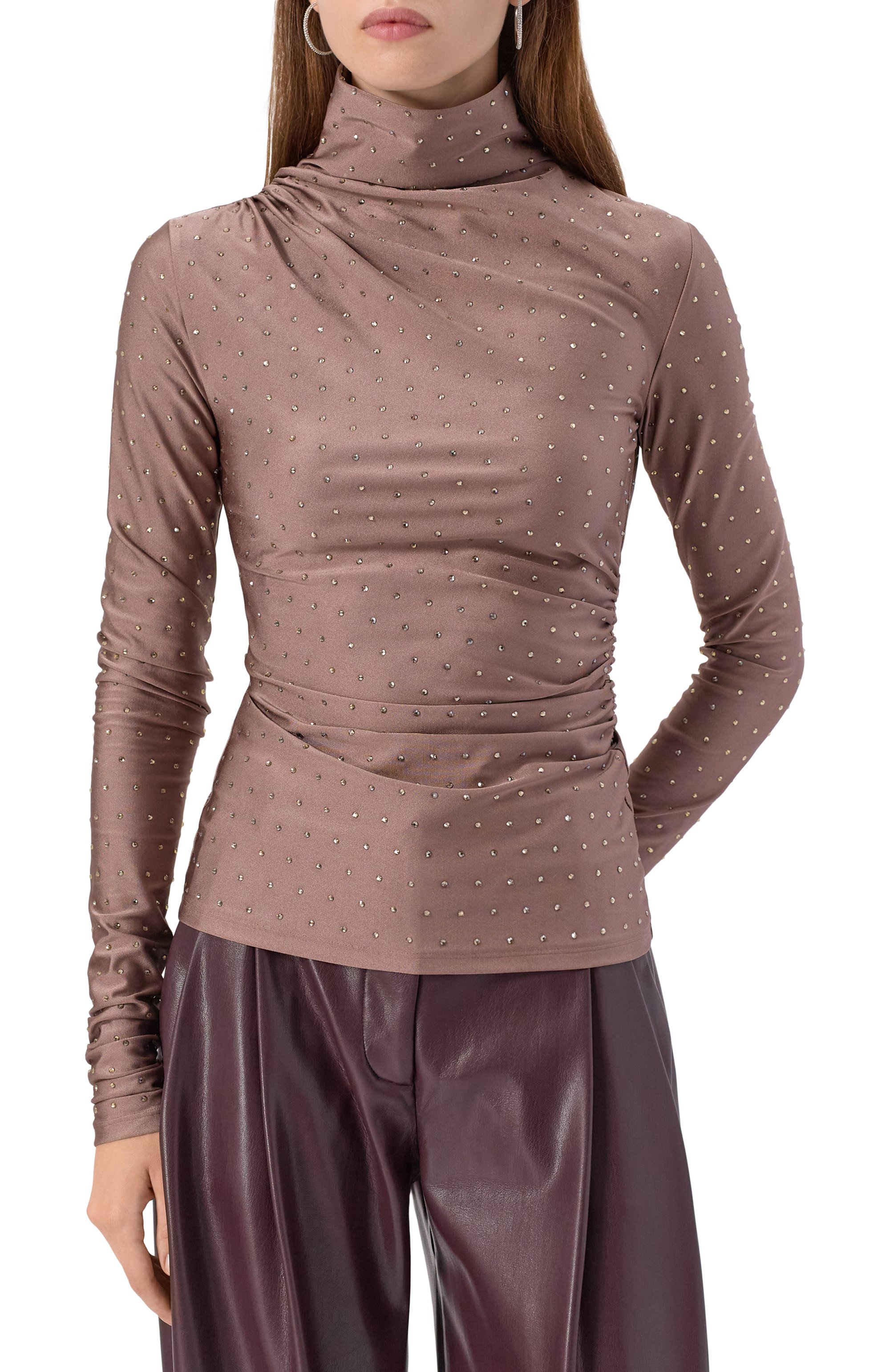 Топ с отделкой стразами THE ANDAMANE, арт. T180701C/TJP062, фото 3