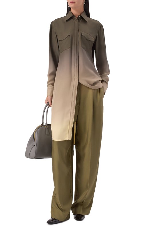 Шелковое платье Prada P3M08H/14J3 Разноцветный  P3M08H/14J3 Фото 2