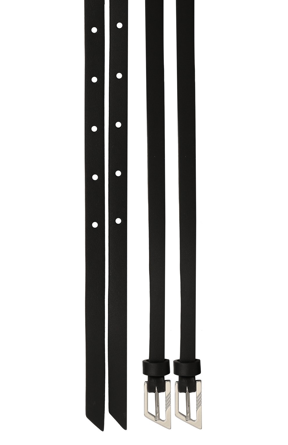 Кожаный ремень THE ATTICO черного цвета по цене 55600 руб., арт. 247WKE22, фото 3 Кожаный ремень THE ATTICO, арт. 247WKE22, фото 3