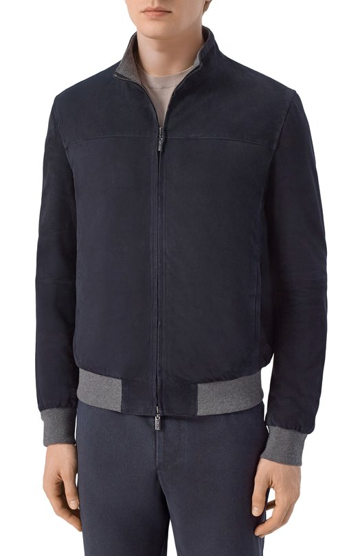 Замшевый бомбер Gimo's 6S20.1.163.50/F07 Синий  6S20.1.163.50/F07 Фото 3