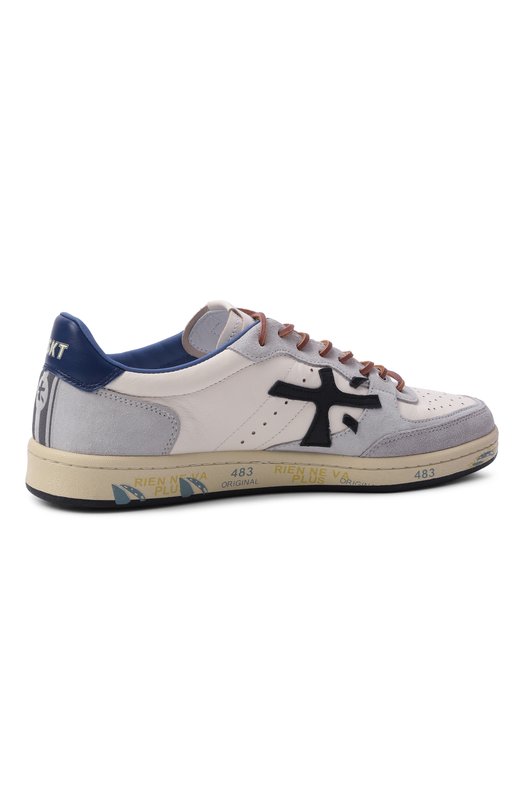 Кожаные кеды Bskt Clay Premiata BSKTCLAY/VAR 7617 Серый  BSKTCLAY/VAR 7617 Фото 4